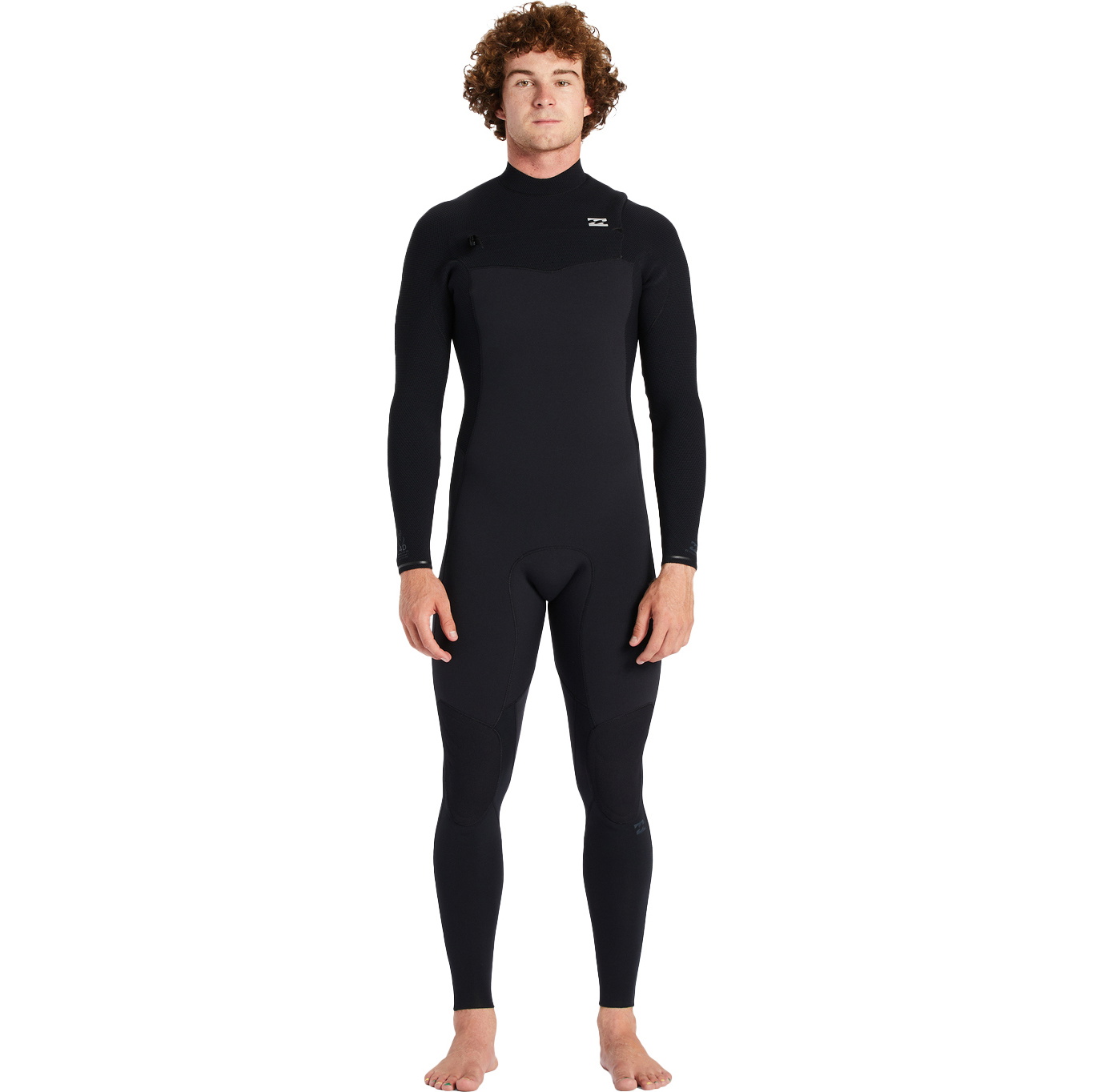 2024 Billabong Heren Revolution 3/2mm Borst Ritssluiting Wetsuit ABYW100176 - Black