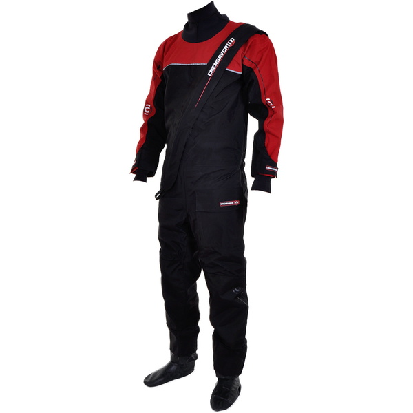 Crewsaver Cirrus Drysuit Inclusief onderbuik Dry Bag zwart / rood 6515