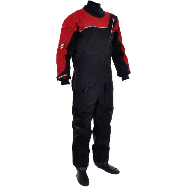 Crewsaver Cirrus Drysuit Inclusief onderbuik Dry Bag zwart / rood 6515