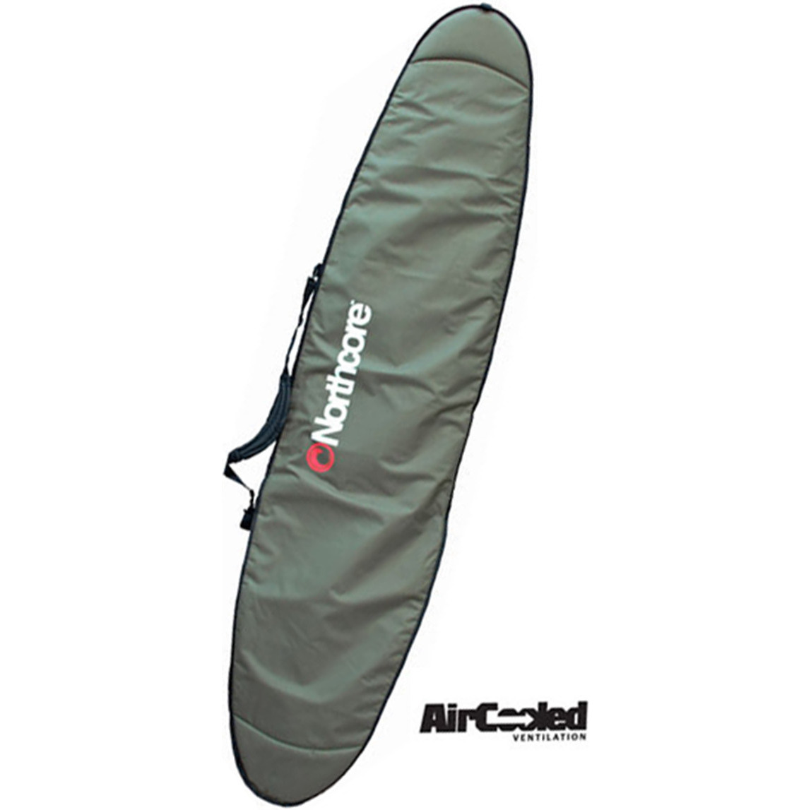 2026 Northcore Aircooled Boardjas 7'6 Mini-mal Bag Noco31 - Groen Olive Groen