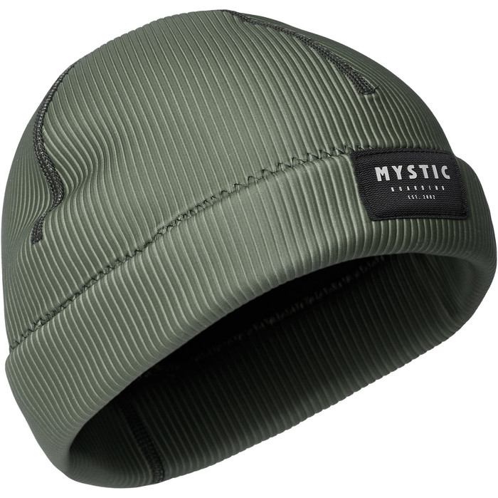 2025 Mystic 2mm Neoprene Beanie 35016 230024 Dark Olive