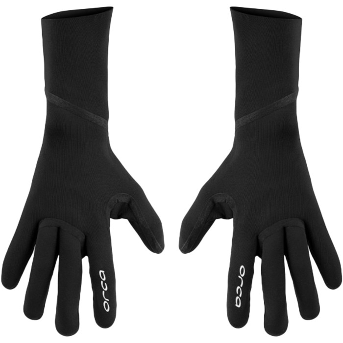 2025 Orca Mens Core 2mm Open Water Swim Gloves MA44TT01 Black