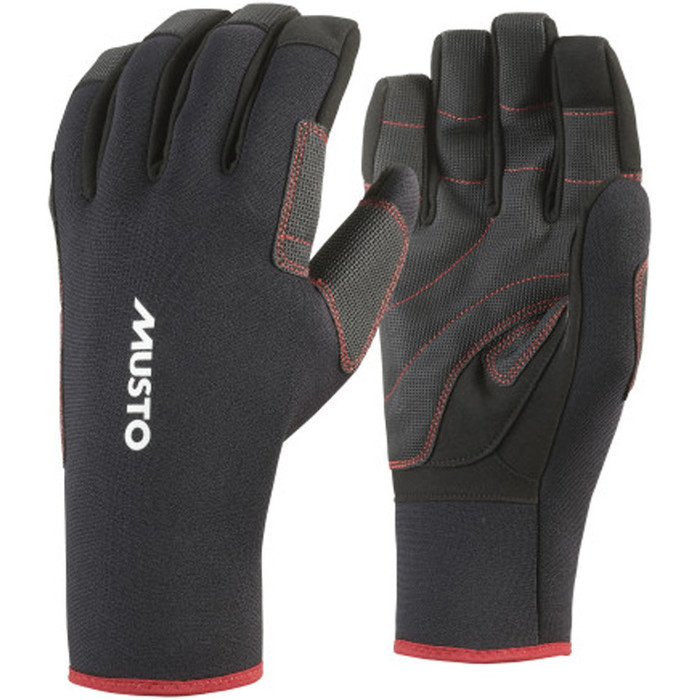 2025 Musto Performance All Weather Sailing 2mm Gloves 86097 Black