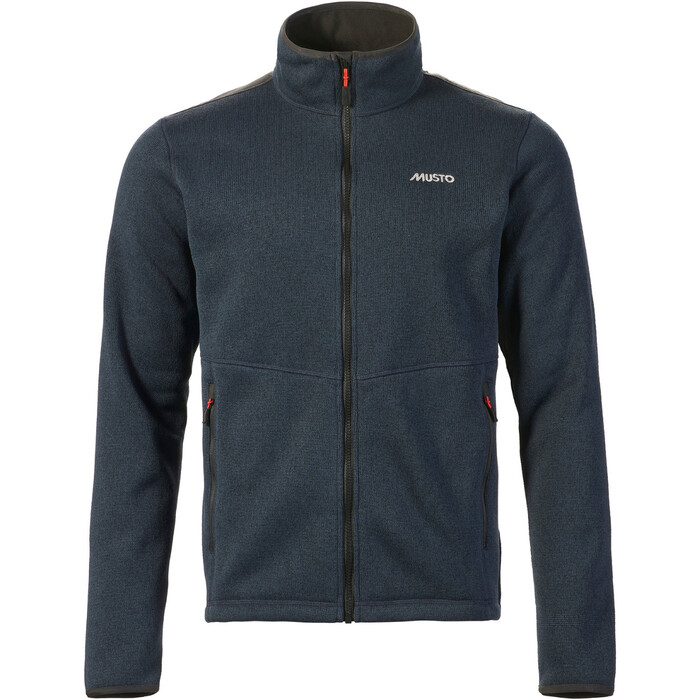 2025 Musto Mens Knitted Fleece 82556 True Navy Marle Sailing
