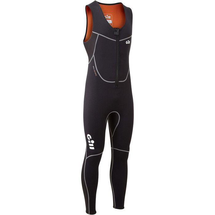 2025 Gill Mens Dynamic 3mm Long John Wetsuit 5017 Black