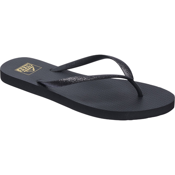 2024 Reef Womens Seaside Flip Flops CJ0248 - Black Glitter - Accessories -  Footwear | Watersports Outlet