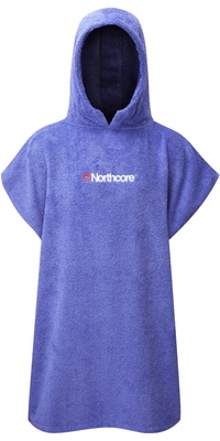 2026 Northcore Kids Beach Basha Omslagdoek Met Capuchon Robe / Poncho NOCO24D - Paars