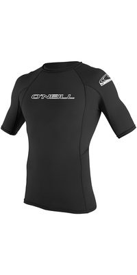 2026 Oneill Basis Skins Korte Mouw Crew Lycra Vest 3341 - Zwart