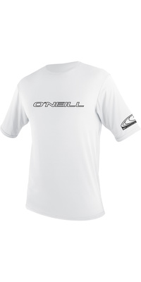 2026 ONeill Heren Basic Skins Zonnehemd Met Korte Mouwen 3402 - White