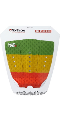 2026 Northcore Ultimate Grip Deck Pad De Rasta NOCO63G - Red / Green / Yellow
