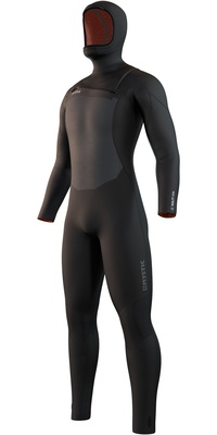 2026 Mystic Heren Voltt 6/4/3mm Borst Ritssluiting Met Capuchon Wetsuit 35000.220000 - Black