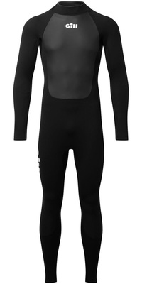 2025 Gill Junior Pursuit 4/3mm Rug Ritssluiting Wetsuit 5029J - Black