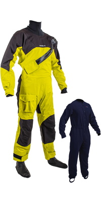 Junior 2025 Gul Dartmouth Eclip Zip Drysuit & Underfleece GM0389-B9 - Zwavel / Black