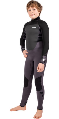 2026 Gul Junior Response 5/3mm Rug Ritssluiting Wetsuit RE1218-C1 - Charcoal / Contour Camo