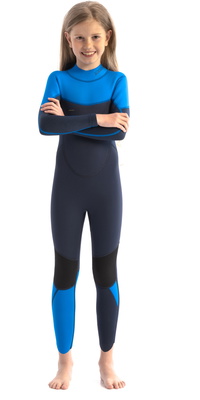 2026 Jobe Junior Boston 3/2mm Rug Ritssluiting Wetsuit 3035210 - Blue
