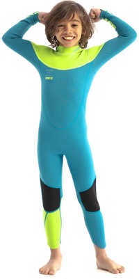2026 Jobe Junior Boston 3/2mm Rug Ritssluiting Wetsuit 3035210 - Teal