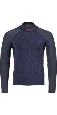 2026 Musto Heren Flexlite Alumin 3.0 Lange Mouwen 3mm Neoprene Top 82073 - Midnight Marl