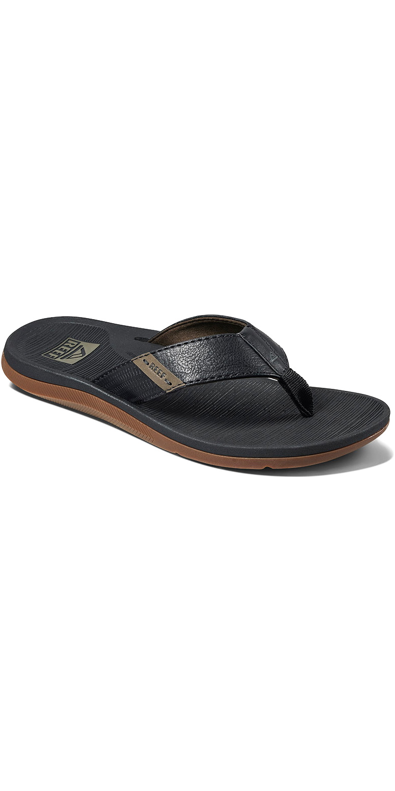 2024 Reef Mens Santa Ana Flip Flops CI4650 - Black - Accessoires -  Schoeisel | Watersports Outlet