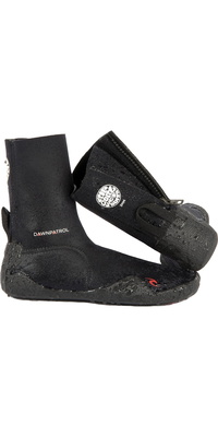 2026 Rip Curl Junior Dawn Patrol 3mm Neopreenlaarzen Met Ronde Neus WBO1AJ - Black