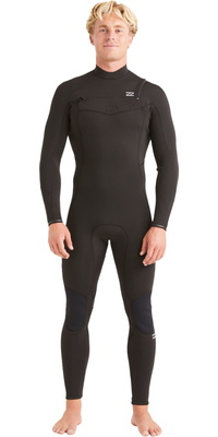 2025 Billabong Heren Absolute 5/4mm Borst Ritssluiting Wetsuit ABYW100194 - Black