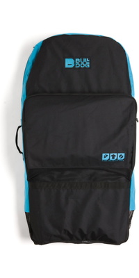 2026 Bulldog Triple Bodyboard Tas Bdbbbt - Zwart / Cyaan