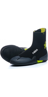 2026 C-Skins Junior Legend 5mm Neopreenlaarzen Met Ronde Teen En Rits C-BOLE5JZ - Black / Flash Green / Charcoal