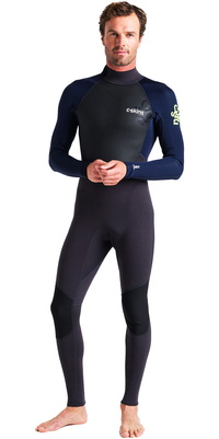 2026 C-Skins Heren Element 3/2mm Rug Ritssluiting Wetsuit C-EL32STM - Anthracite / Slate / Lime