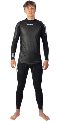 2026 Gul Heren Code Zero Vaprskin Thermische Buitentop Met Lange Mouwen Cz0002 - Zwart