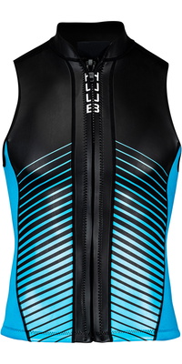 2025 Huub Heren Aluna Sup & Swim Neopreen Top Alunavest - Zwart / Blauw