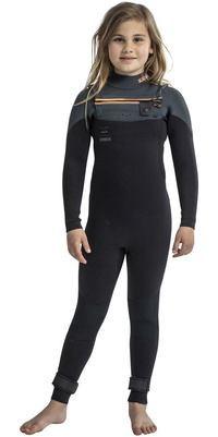 2026 Jobe Junior Malmo 5/3mm Borst Ritssluiting Wetsuit 303522026 - Black