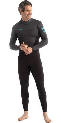 2026 Jobe Heren Perth 3/2mm Rug Ritssluiting Wetsuit 303521002 - Graphite / Grey