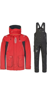 2026 Musto Heren BR2 Offshore Jas & Salopette Zeilpak - Rood / Black