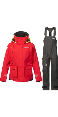 2026 Musto Dames BR1 Jas & Broek 2.0 Zeilpak 82405B - Rood / Black