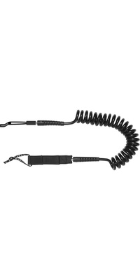 2026 Mystic Wing Waist Coiled Board Leash 35009.230296 - Zwart