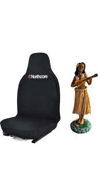 2026 Northcore Waterdichte Autostoelhoes &amp; Hawaiian Hula Dashboard Doll Bundel NCHW - Zwart