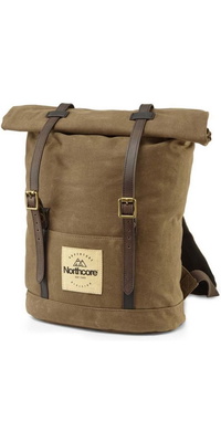 2026 Northcore Gewaxt Canvas Rugzak NOCO118 - Chocolate