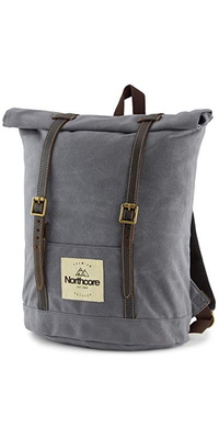 2026 Northcore Gewaxt Canvas Rugzak NOCO118 - Stone Grey