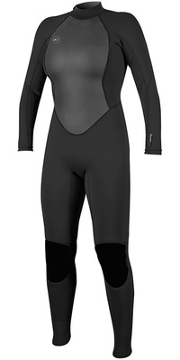 2025 ONeill Dames Reactor II 3/2mm Rug Ritssluiting Wetsuit 5042 - Black