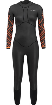2026 Orca Dames Vitalis Breast Stroke Rug Ritssluiting Open Water Swim Wetsuit NN6B4801 - Black