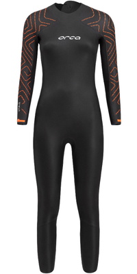2026 Orca Dames Vitalis TRN Rug Ritssluiting Open Water Swim Wetsuit NN684601 - Black