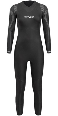 2026 Orca Dames Zeal Perform Rug Ritssluiting Open Water Swim Wetsuit NN6F4601 - Black