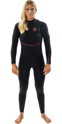 2025 Rip Curl Womens Flashbomb Fusion 5/3mm Zip Free Wetsuit 15HWFS - Black