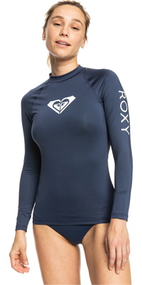 2026 Roxy Womens Whole Hearted Lange Mouw Lycra Vest Erjwr03547 - Mood Indigo