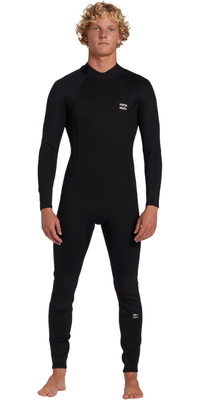 2025 Billabong Heren Foil 5/4mm Rug Ritssluiting Wetsuit ABYW100236 - Black