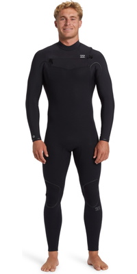 2026 Billabong Heren Furnace Natural 3/2mm Borst Ritssluiting Wetsuit ABYW100264 - Black