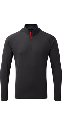 2026 Gill Heren UV Tec Zip Neck Top UV009 - Black