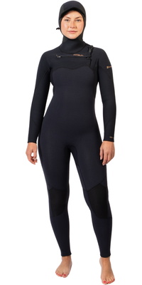 2026 Gul Dames Viper 6/5/4mm Yamamoto Met Capuchon Wetsuit VR1226 - Black