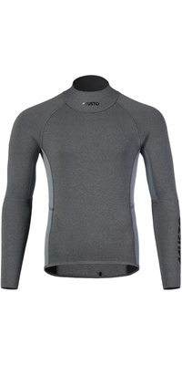 2025 Musto Heren Champ Lange Mouwen 2mm Neoprene Top 82415 - Dark Grey / Marle