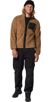 2026 Mystic Mens Dark Tech Series Teddy Zip Thru Fleece 35104.23 - Slate Brown