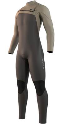 2026 Mystic Heren Motion 4/3mm Borst Ritssluiting Wetsuit 35000.250007 - Truffle
